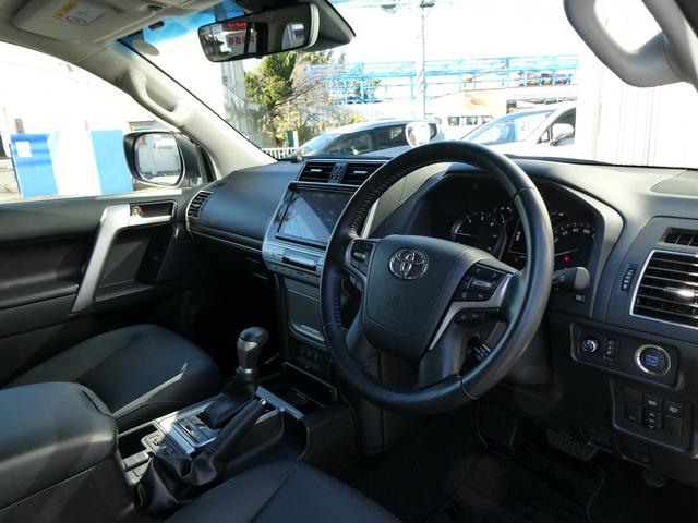 ランドクルーザープラド ＴＸ　Ｌパッケージ　１オーナー・トヨタセーフティセンス・モデリスタエアロ・黒革エアシート・純正９インチナビ・フルセグ・Ｂカメラ・ＯＰ１９ＡＷ・ＬＥＤヘッド・サイドステップ・５人乗り・ＬＫＡ・ＢＴオーディオ・パワーシート（11枚目）