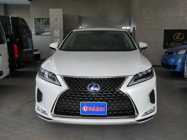 ＲＸ ＲＸ４５０ｈＬ　後期・１オーナー・茶革エアシート・パノラミックビュー・３眼ＬＥＤ・リアエンターシステム・タッチパネルナビ・フルセグ・ＨＵＤ・セーフティＳ・ＢＳＭ・オートＨＩビーム・リアシートヒーター・パワーバックドア（4枚目）