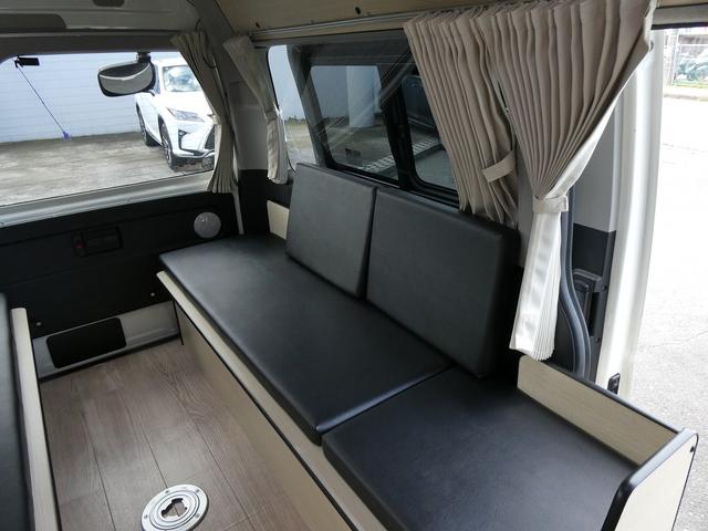 ハイエースバン ロングDX グリーンハンズ製 HAJIME リチウムバッテリー・電圧計・2000Wインバーター・外部電源・12Vクーラー・FFヒーター・走行時リアクーラー&ヒーター・シンク・40L冷蔵庫・9インチナビ・Bカメラ(41枚目)