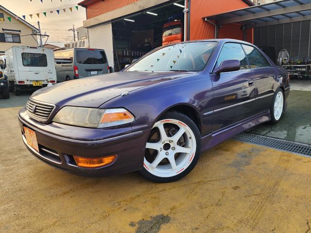 マークII ツアラーV 公認5MT ブリッツニュルスペックマフラー 車高調 社外18AWWエアバック サイドエアバック ABS HID 社外エアロ(4枚目)