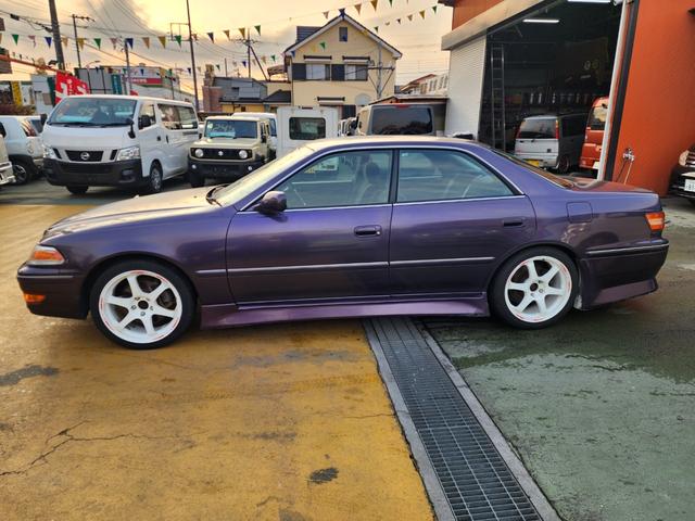 マークII ツアラーV 公認5MT ブリッツニュルスペックマフラー 車高調 社外18AWWエアバック サイドエアバック ABS HID 社外エアロ(9枚目)