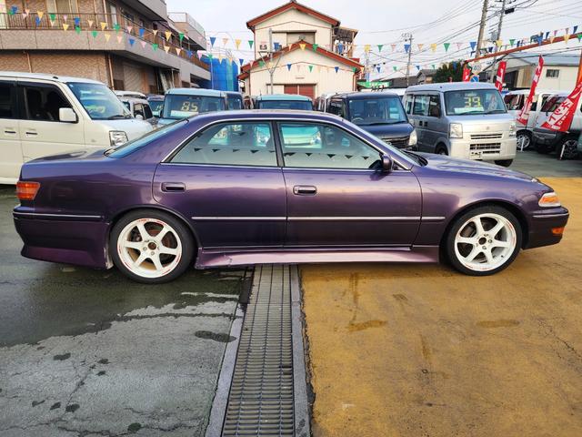 マークII ツアラーV 公認5MT ブリッツニュルスペックマフラー 車高調 社外18AWWエアバック サイドエアバック ABS HID 社外エアロ(10枚目)