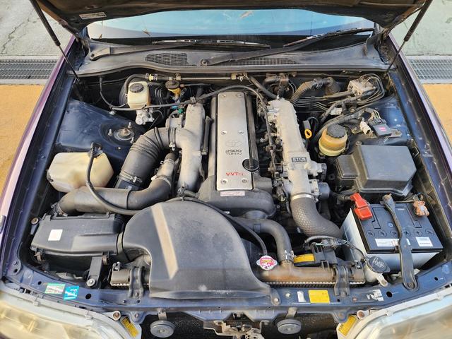 マークII ツアラーV 公認5MT ブリッツニュルスペックマフラー 車高調 社外18AWWエアバック サイドエアバック ABS HID 社外エアロ(24枚目)