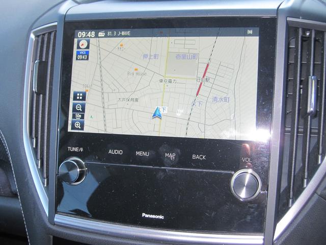 フォレスター スポーツ　アイサイト＋　ナビＴＶ　Ｆ／Ｓ／Ｒカメラ　ＥＴＣ２　パナソニックメモリーナビ（ＦＸ８００Ｄ）フルセグＴＶ　ＢＴ　ＣＤ／ＤＶＤ／ＳＤ再生　前／左／後カメラ　ＥＴＣ２．０　　前席パワーシート　前後席シートヒーター　ステアリングヒーター　ルーフレール（8枚目）