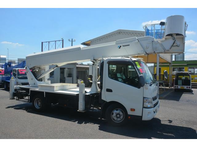 ワイド 高所作業車 タダノ AT220TG 22.4m MT タダノ製高所作業車AT-220TG 最大地上高22m 鉄製バケット バケット最大荷重200kg バケット2人乗り アワーメーター1553h 敷板入れ 集中ロック キーレス 坂道発進補助(7枚目)