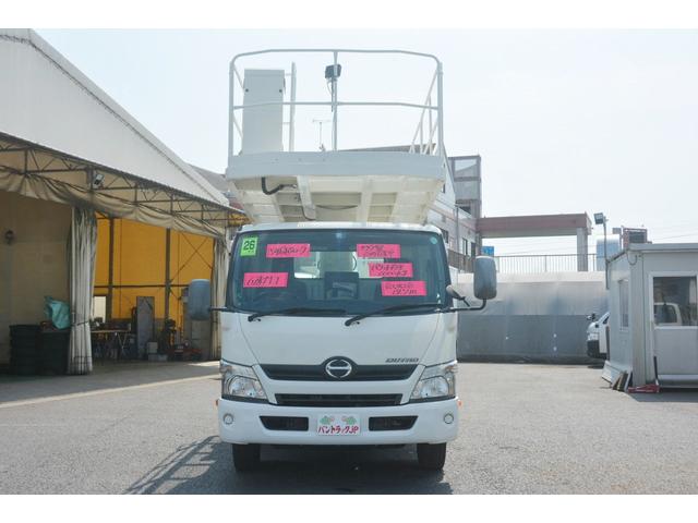 ワイド超ロング 重荷重高所作業車 19.7m バケット1t 6速MT タダノ製高所作業車 スーパーデッキ 鉄製バケット 左電動格納ミラー 坂道発進補助 ETC アイドリングストップ チョーク エコモード アシストアイドルアップ(3枚目)