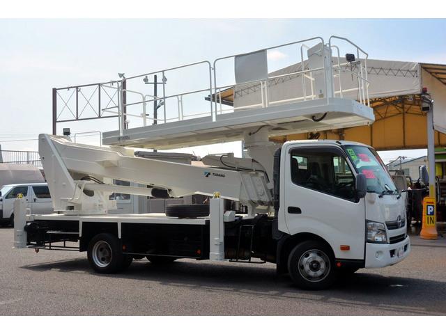 ワイド超ロング 重荷重高所作業車 19.7m バケット1t 6速MT タダノ製高所作業車 スーパーデッキ 鉄製バケット 左電動格納ミラー 坂道発進補助 ETC アイドリングストップ チョーク エコモード アシストアイドルアップ(7枚目)