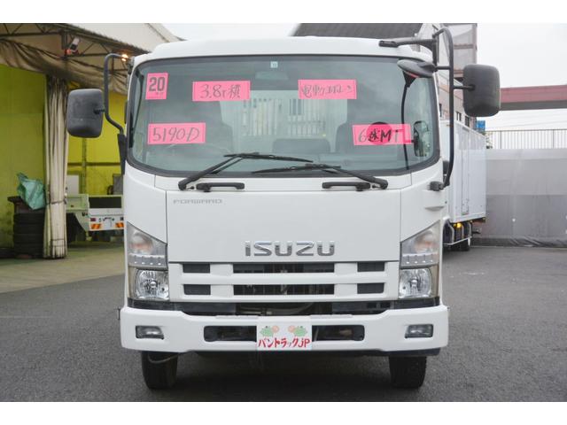 4トン ベッドレス 強化ダンプ 1方開 電動コボレーン MT 極東製 積載3800kg フォグランプ 坂道発進補助 ETC ダンプピン(3枚目)