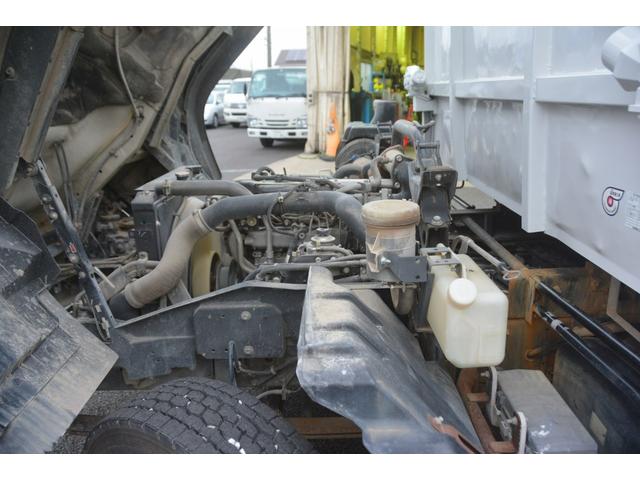 4トン ベッドレス 強化ダンプ 1方開 電動コボレーン MT 極東製 積載3800kg フォグランプ 坂道発進補助 ETC ダンプピン(14枚目)