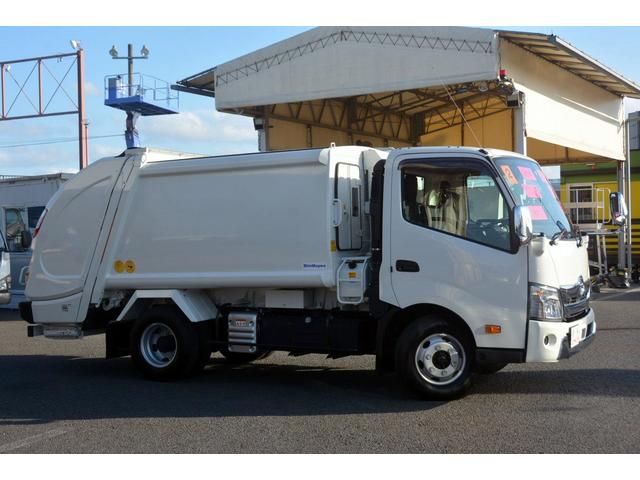ワイド パッカー車 プレス式 連続動作 6.0立米 汚水 新明和製パッカー車 ワイドプレス式 6.0立米 連続動作 SUS汚水タンク 防臭扉 車線逸脱警報 衝突軽減ブレーキ 横滑り防止 ETC2.0 アシストアイドルアップ あみカゴ 新車時保証書 取扱説明書(7枚目)