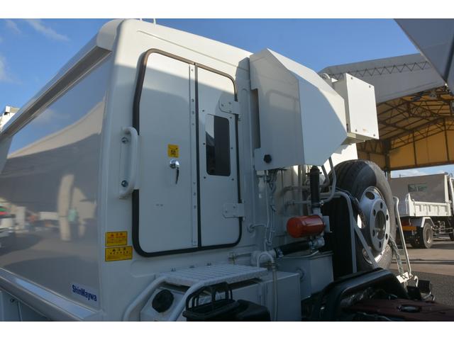 ワイド パッカー車 プレス式 連続動作 6.0立米 汚水 新明和製パッカー車 ワイドプレス式 6.0立米 連続動作 SUS汚水タンク 防臭扉 車線逸脱警報 衝突軽減ブレーキ 横滑り防止 ETC2.0 アシストアイドルアップ あみカゴ 新車時保証書 取扱説明書(15枚目)