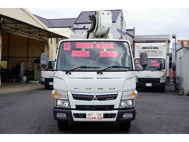 高所作業車　アイチ製ＳＢ１０Ａ　最大地上高９．７ｍ　通信工事　ＦＲＰバケット　バケット積載荷重２００ｋｇ　積載２５０ｋｇ　工具入れ　ジョイスティックタイプ　アワーメーター１８０６ｈ　左電格ミラー　バックカメラ　フォグランプ(3枚目)