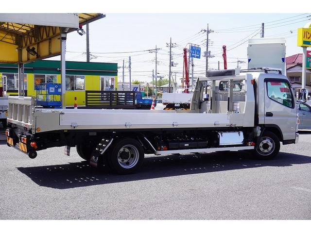 キャンター カスタム　ワイド　セーフティーローダー　一般用　３トン　極東製　フラトップＺＥＲＯ　積載２９００ｋｇ　三方開　アルミブロック　ラジコン　ウインチ　床フック　両側電格ミラー　ミラーヒーター　ルーフキャリア　社外ナビ　バックカメラ　ＥＴＣ２．０　メッキ（10枚目）