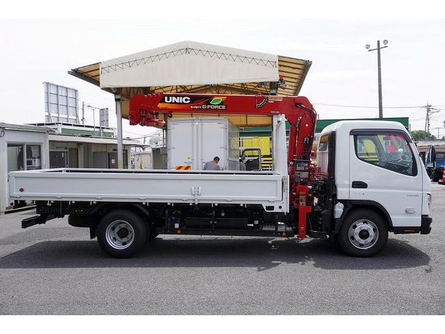 キャンター ワイド超ロング　５段クレーン　３．２ｔ　ラジコン　２．９ｔ吊　積載３２００ｋｇ　古河ユニック製　フックイン　角足　差違いアウトリガー　坂道発進補助　セイコーラック　ＬＥＤヘッドライト　ＬＥＤフォグランプ　左電格ミラー　スマートキー　衝突軽減ブレーキ　車線逸脱警報（8枚目）