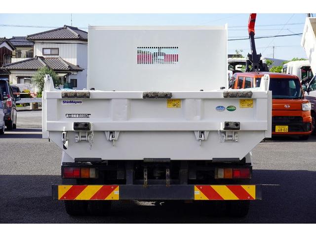 エルフトラック ワイド 強化 ローダーダンプ 3.8トン積 手動コボレーン 新明和製 一方開 積載3800kg ETC ダンプピン 壁面フック5対 坂道発進補助 キーレス 6速MT(7枚目)
