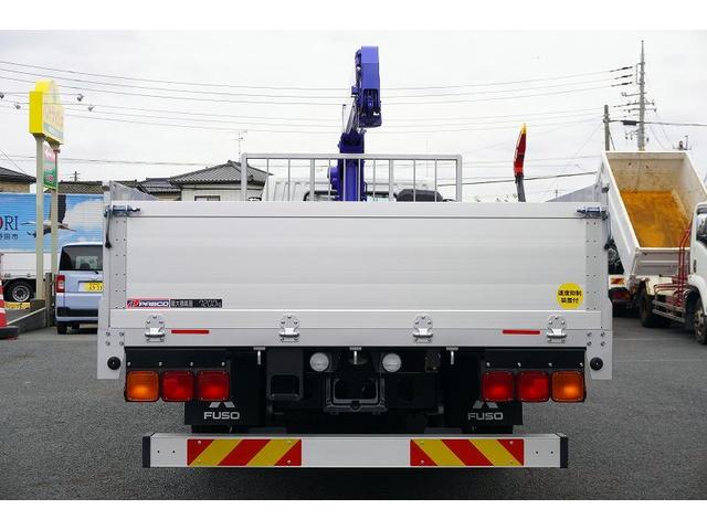ファイター 増トン　ワイド　５段クレーン　７．２トン積　６ｍ長　ラジコン　ベッド付　積載７２００ｋｇ　タダノ製　アルミブロック　フックイン　２．９３ｔ吊　角足　ＥＴＣ２．０　坂道発進補助　オートエアコン　リーフサス　メッキ　６速ＭＴ（6枚目）