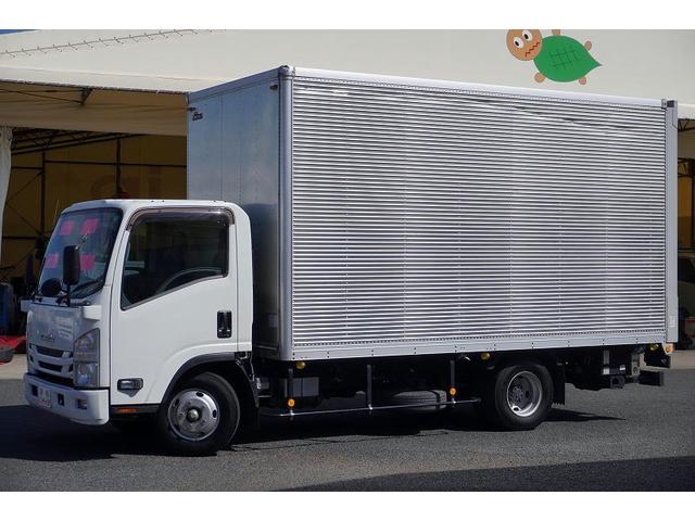 エルフトラック ワイドロング　アルミバン　２トン積　跳上パワーゲート　高箱　積載２０００ｋｇ　ラッシング３段　バックカメラ　ＥＴＣ　坂道発進補助　左電格ミラー　フォグランプ　日本フルハーフ製　６速ＭＴ（6枚目）