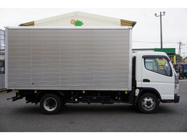 キャンター ワイドロング　アルミバン　３．５トン積　サイドドア　５速ＭＴ　積載３５００ｋｇ　ラッシング２段　９０度ストッパー　バックカメラ　左電格ミラー　坂道発進補助　フォグランプ　衝突軽減ブレーキ　車線逸脱警報　パブコ製（5枚目）