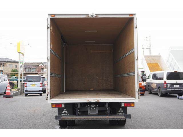 キャンター ワイドロング　アルミバン　３．５トン積　サイドドア　５速ＭＴ　積載３５００ｋｇ　ラッシング２段　９０度ストッパー　バックカメラ　左電格ミラー　坂道発進補助　フォグランプ　衝突軽減ブレーキ　車線逸脱警報　パブコ製（25枚目）