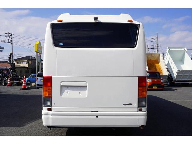 メルファ 観光バス 28人乗 スイング自動ドア トランク 荷室スペース 2ドア モケットシート リクライニング 小型トランク エアサス 後席モニター 冷蔵庫 マイク オートエアコン バックカメラ ルームラック ETC メッキホイールライナー AT ガイド席 フルセグTV(5枚目)