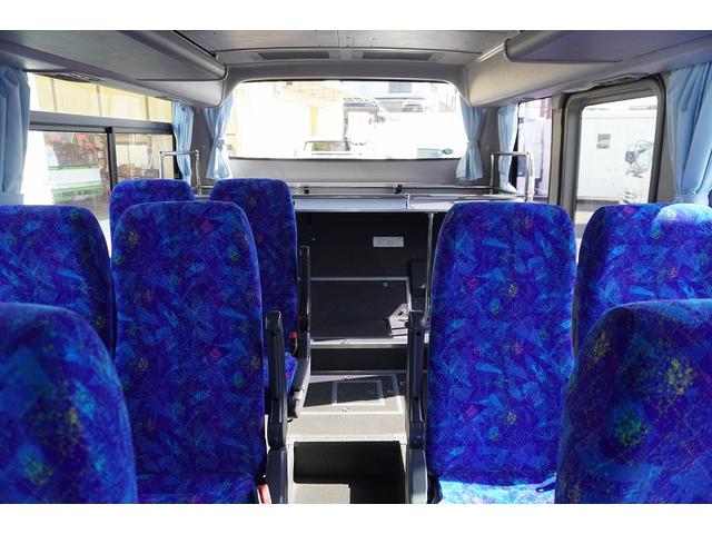 メルファ 観光バス 28人乗 スイング自動ドア トランク 荷室スペース 2ドア モケットシート リクライニング 小型トランク エアサス 後席モニター 冷蔵庫 マイク オートエアコン バックカメラ ルームラック ETC メッキホイールライナー AT ガイド席 フルセグTV(41枚目)