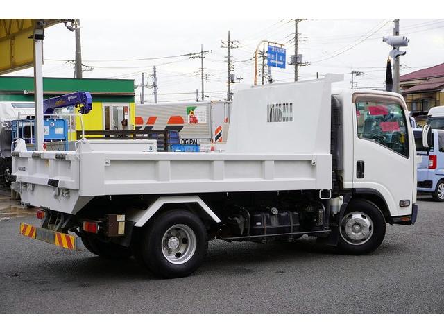 エルフトラック ワイド 強化 ローダーダンプ 新明和製 積載3750kg 一方開 スライド用ラジコン ETC ダンプピン 壁面フック3対 AT(9枚目)