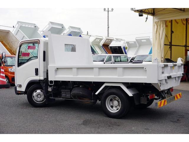 エルフトラック ワイド 強化 ローダーダンプ 新明和製 積載3750kg 一方開 スライド用ラジコン ETC ダンプピン 壁面フック3対 AT(10枚目)