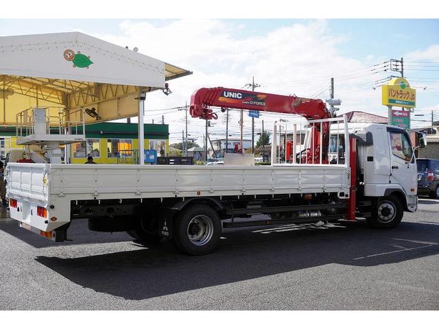 ファイター 増トン 5段セルフクレーン 7.2トン積 6m長 ラジコン ワイド ベッド付 積載7200kg 古河ユニック製 ハイジャッキ アユミ板掛け フックイン 2.93t吊 坂道発進補助 メッキ 衝突軽減ブレーキ 車線逸脱警報 回送 6速MT 重機運搬 ETC2.0(10枚目)