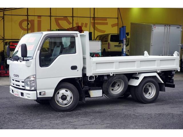 エルフトラック 強化　三転ダンプ　２トン積　三方開　運転席側アオリ油圧開閉式　新明和製　積載２０００ｋｇ　リアダンプピン　鳥居アングル補強　左電格ミラー　坂道発進補助　ＥＴＣ　６速ＭＴ（9枚目）