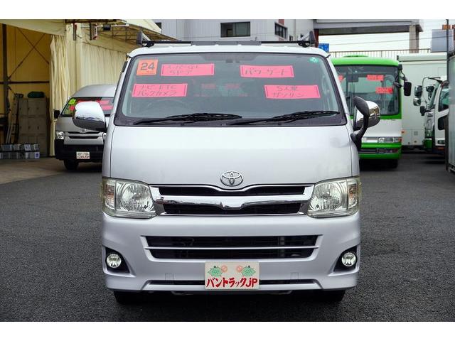 ハイエースバン ロング スーパーGL 5ドア ガソリン パワーゲート 5人乗 トヨタ車体製リフト 荷台板張り ルーフキャリア ラダー バックカメラ ナビ ワンセグTV ETC 小窓 電格ミラー オートエアコン AT リフト リアクリアランスソナー(3枚目)