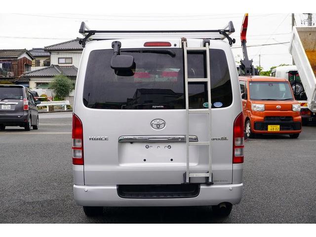 ハイエースバン ロング スーパーGL 5ドア ガソリン パワーゲート 5人乗 トヨタ車体製リフト 荷台板張り ルーフキャリア ラダー バックカメラ ナビ ワンセグTV ETC 小窓 電格ミラー オートエアコン AT リフト リアクリアランスソナー(4枚目)