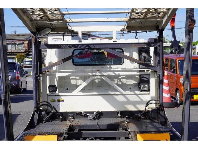 デュトロ キャリアカー 2台積 3.4トン積 ウインチ ラジコン 古河ユニック 積載3400kg 油圧リアゲート バックカメラ ETC ナビ フルセグ 左電格ミラー 坂道発進補助 電動パーキングブレーキ フォグランプ 衝突軽減ブレーキ 車線逸脱警報 6速MT 積載車(37枚目)