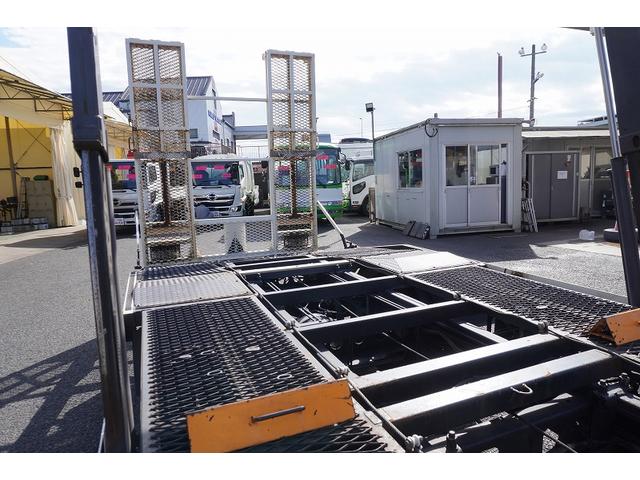 デュトロ キャリアカー 2台積 3.4トン積 ウインチ ラジコン 古河ユニック 積載3400kg 油圧リアゲート バックカメラ ETC ナビ フルセグ 左電格ミラー 坂道発進補助 電動パーキングブレーキ フォグランプ 衝突軽減ブレーキ 車線逸脱警報 6速MT 積載車(40枚目)