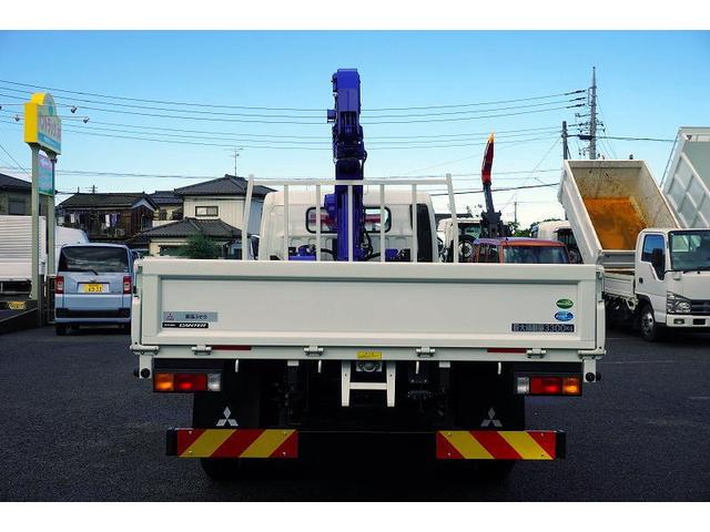 キャンター ワイド超ロング 4段クレーン 3.3トン積 タダノ ラジコン 積載3300kg フックイン 2.93t吊 バックカメラ 左電格ミラー LEDヘッドライト フォグランプ スマートキー 衝突軽減ブレーキ 車線逸脱警報 5速MT(6枚目)