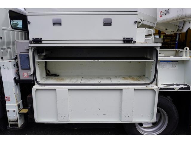 デュトロ 高所作業車 アイチ製 SH11A 最大地上高11m 5速MT FRPバケット 工具入れ ユニットアワー2048h サブバッテリー ブーム自動格納 ジャッキ自動張出 左電格ミラー 坂道発進補助 ETC フォグランプ 電動パーキングブレーキ 電気工事(33枚目)