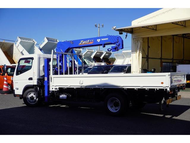 キャンター ワイド超ロング　４段セルフクレーン　３．２５トン積　ラジコン　積載３２５０ｋｇ　タダノ製　フックイン　２．６３ｔ吊　左電格ミラー　バックカメラ　ＬＥＤヘッドライト　フォグランプ　スマートキー　衝突軽減ブレーキ　車線逸脱警報　５速ＭＴ（10枚目）