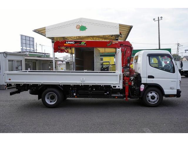 キャンター ワイド超ロング 4段クレーン 3.35トン積 ラジコン 積載3350kg 古河ユニック製 フックイン 2.93t吊 セイコーラック バックカメラ LEDヘッドライト LEDフォグランプ 左電格ミラー スマートキー 衝突軽減ブレーキ 車線逸脱警報 5速MT(6枚目)