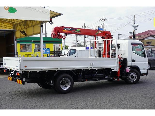 キャンター ワイド超ロング 4段クレーン 3.35トン積 ラジコン 積載3350kg 古河ユニック製 フックイン 2.93t吊 セイコーラック バックカメラ LEDヘッドライト LEDフォグランプ 左電格ミラー スマートキー 衝突軽減ブレーキ 車線逸脱警報 5速MT(8枚目)