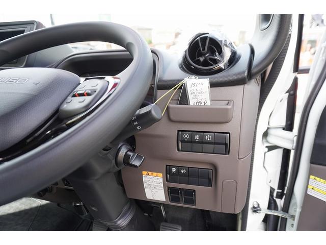 キャンター ワイド超ロング 4段クレーン 3.35トン積 ラジコン 積載3350kg 古河ユニック製 フックイン 2.93t吊 セイコーラック バックカメラ LEDヘッドライト LEDフォグランプ 左電格ミラー スマートキー 衝突軽減ブレーキ 車線逸脱警報 5速MT(26枚目)