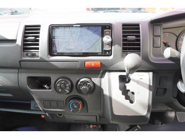 ハイエースバン ロングDX 5ドア ハイルーフ ガソリン パワーゲート AT 3人乗 和光工業製リフト ラッシング1段 荷室加工有 荷台板張り バックカメラ ETC 社外ナビ セパレーターカーテン(33枚目)