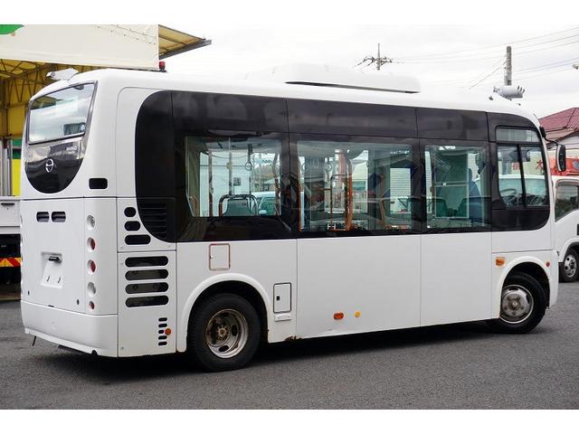 ポンチョ ショート　路線バス　２７人乗り　１３座席　立ち席有　自動ドア　１ドア　ノンステップ　総輪エアサス　荷物スペース　ビニールシートカバー　電光掲示板　バックカメラ　フォグランプ　ＡＴ　プレヒーター（5枚目）