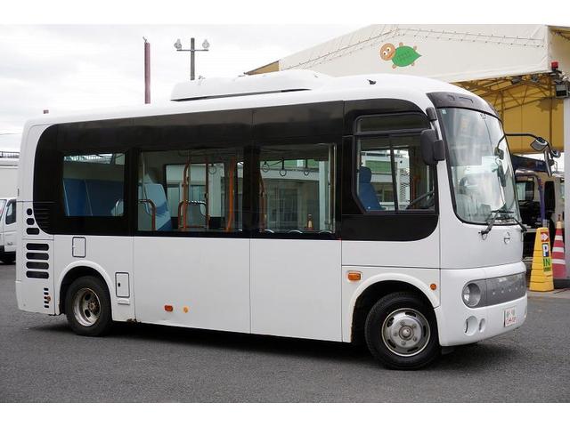 ポンチョ ショート　路線バス　２７人乗り　１３座席　立ち席有　自動ドア　１ドア　ノンステップ　総輪エアサス　荷物スペース　ビニールシートカバー　電光掲示板　バックカメラ　フォグランプ　ＡＴ　プレヒーター（7枚目）