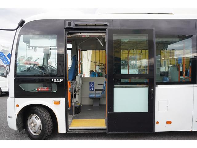 ポンチョ ショート　路線バス　２７人乗り　１３座席　立ち席有　自動ドア　１ドア　ノンステップ　総輪エアサス　荷物スペース　ビニールシートカバー　電光掲示板　バックカメラ　フォグランプ　ＡＴ　プレヒーター（16枚目）