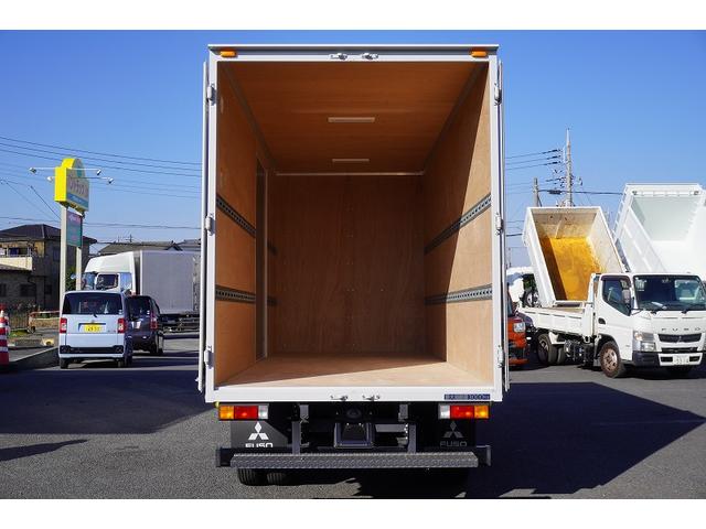 キャンター ロング　アルミバン　３トン積　サイドドア　ラッシング２段　標準幅　積載３０００ｋｇ　左電格ミラー　坂道発進補助　スマートキー　ＬＥＤヘッドライト　フォグランプ　９０度ストッパー　パブコ製　衝突軽減ブレーキ　車線逸脱警報　５速ＭＴ（29枚目）