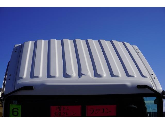 フォワード 増トン　標準幅　ベッド　３段クレーン　セーフティーローダー　ＡＴ車　タダノ製　車載専用　ラジコン　フックイン　２．９３ｔ吊　ウインチ　アオリ無し　床フック　荷台シマ板張り　坂道発進補助　左電動格納ミラー　社外ナビ　バックカメラ　アルミホイール（16枚目）