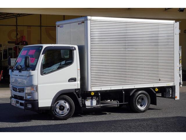 キャンター １０尺　アルミバン　２トン積　リア観音扉　垂直パワーゲート　積載２０００ｋｇ　ラッシング２段　左電格ミラー　バックカメラ　社外ナビ　ＥＴＣ　フォグランプ　パブコ製　ＡＴ　車両総重量４９５５ｋｇ　標準幅　ショート　リフト（7枚目）