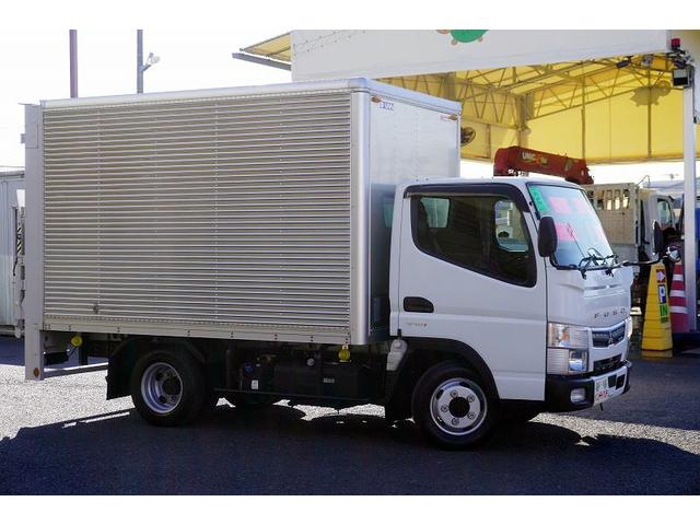 キャンター １０尺　アルミバン　２トン積　リア観音扉　垂直パワーゲート　積載２０００ｋｇ　ラッシング２段　左電格ミラー　バックカメラ　社外ナビ　ＥＴＣ　フォグランプ　パブコ製　ＡＴ　車両総重量４９５５ｋｇ　標準幅　ショート　リフト（9枚目）