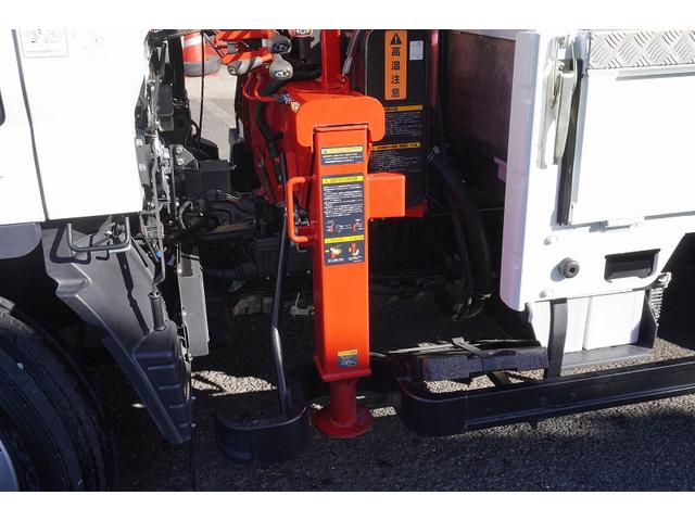 キャンター カスタム　ワイドロング　４段クレーン　ラジコン　２．９３ｔ吊　積載３８５０ｋｇ　古河ユニック製　フックイン　セイコーラック　アオリプロテクター付　ＬＥＤヘッドライト　フォグ　左電格ミラー　オートエアコン　ナビ　ＥＴＣ　メッキ　スマートキー　衝突軽減ブレーキ　ＡＴ（37枚目）