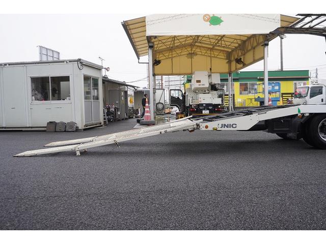 ダイナトラック ハイグレード　キャリアカー　２台積　ラジコン無　ウインチ　積載３４５０ｋｇ　古河ユニック製　油圧リアゲート　社外ナビ　ワンセグＴＶ　ＥＴＣ　坂道発進補助　左電格ミラー　ＨＩＤヘッドライト　フォグランプ　６速ＭＴ　キーレス（21枚目）