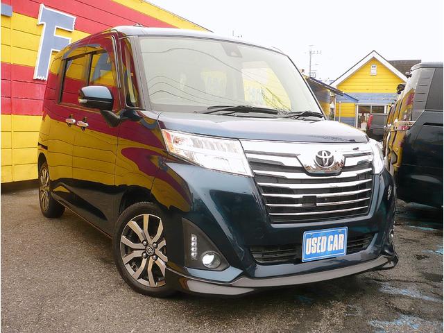 ルーミー カスタムG-T 純正SDナビ ワンセグTV 全方位カメラ CD再生 Bluetooth電話&音楽 ETC スマートキー 両側自動ドア クルーズコントロール LEDヘッドライト I-STOP 衝突軽減ブレーキ(2枚目)